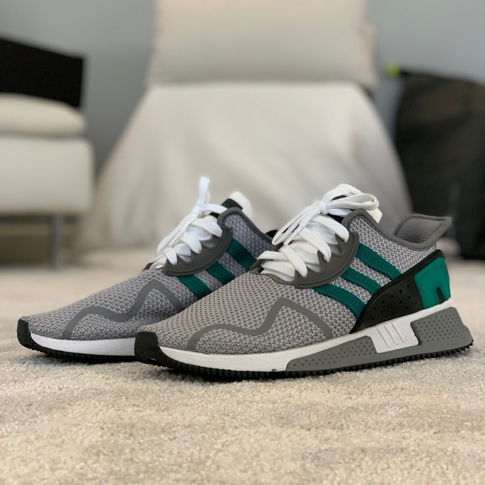 adidas Men's Athletic Shoes in Gray and Teal